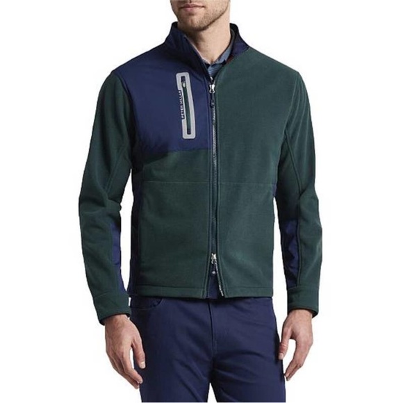 Peter Millar Thermal Block Micro Fleece Zip Golf Jacket